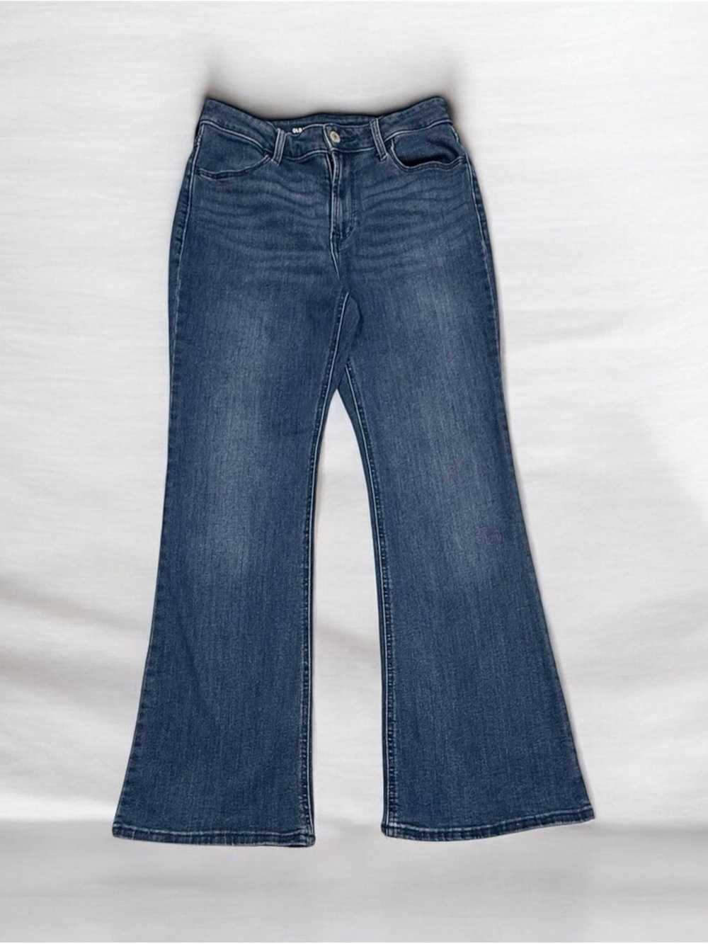 Old Navy Dark Blue High Rise Flare Jeans 4 Petite